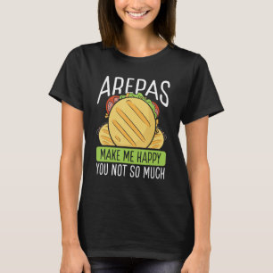 Camiseta Comida Colombiana Arepas me fazem feliz Amante de 