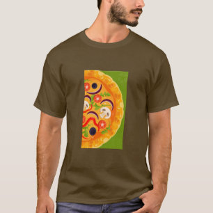 Camiseta Comida colorida amante de pizza doce