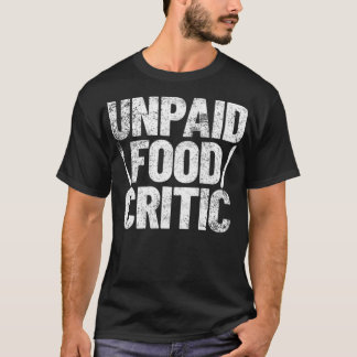 Camiseta Comida Crítico Chef rosquinha de Cook no aniversár