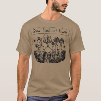 Camiseta Comida cultivada não gramados (2) 