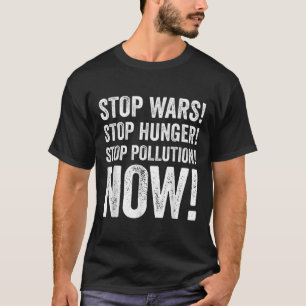 Camiseta Comida da Paz Pro Planeta Terra Proteção Ambiental