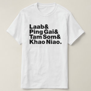 Camiseta Comida da rua Laotian