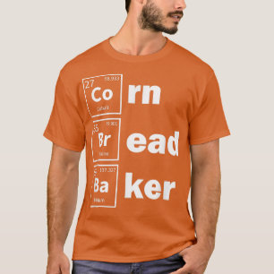 Camiseta Comida de Ação de Graças Cornbird Periódica Baking
