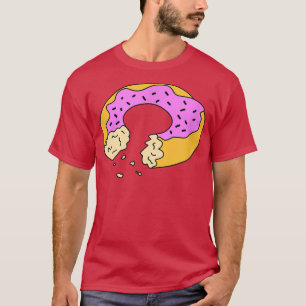 Camiseta Comida de anéis de nozes de rosquinha