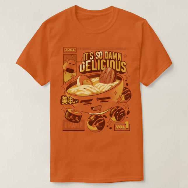 Camiseta Comida de anime (Frente do Design)
