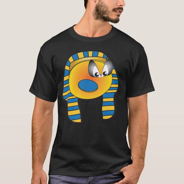 Camiseta Comida de aniversário do Rei Tut arco-íris (Frente)