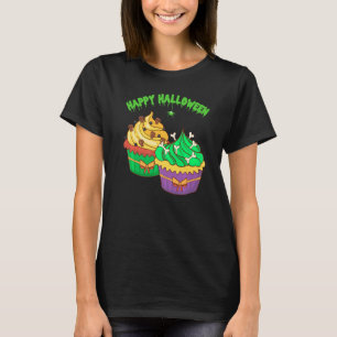 Camiseta Comida de bolachas de Cupcake de Halloween Doce