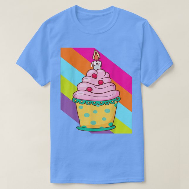 Camiseta Comida de bolo de padaria Assar cupcake Deliciosa  (Frente do Design)
