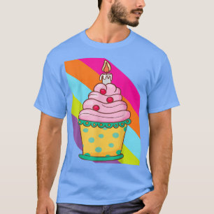 Camiseta Comida de bolo de padaria Assar cupcake Deliciosa 