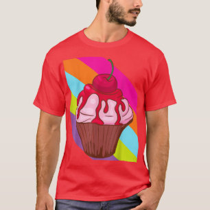 Camiseta Comida de bolo de padaria Assar cupcake Deliciosa 
