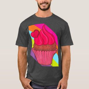Camiseta Comida de bolo de padaria Assar cupcake Deliciosa 