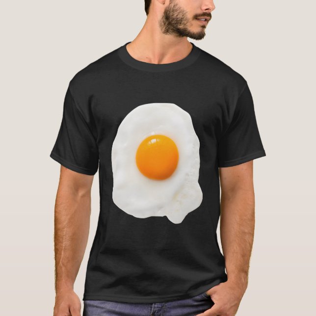 Camiseta Comida de café da manhã de Iolk Halloween de Ovos  (Frente)