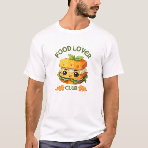 Camiseta Comida de cartoon em T-Shirt