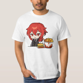 Camiseta comida de chibi diluída