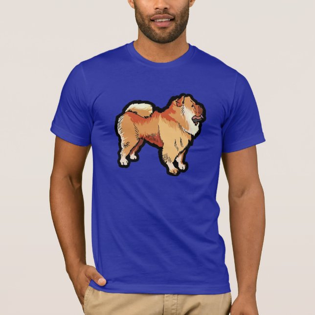 Camiseta Comida de comida; Azul (Frente)