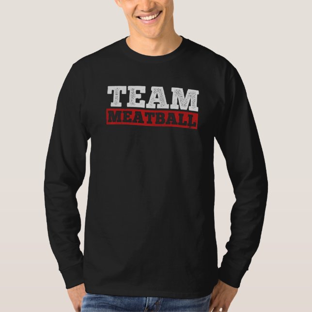 Camiseta Comida de cozinheiros de atball em equipe (Frente)