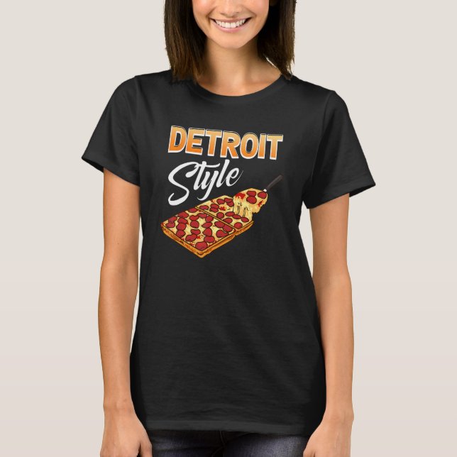 Camiseta Comida de crosta espessa retangular de Michigan St (Frente)