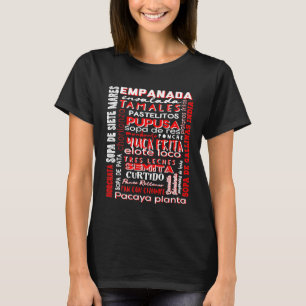 Camiseta Comida de El Salvador Comida Salvadorenha Foodie C