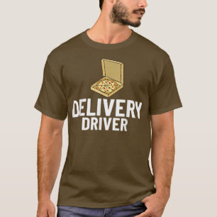 Camiseta Comida de entrega de driver de entrega de pizza ma