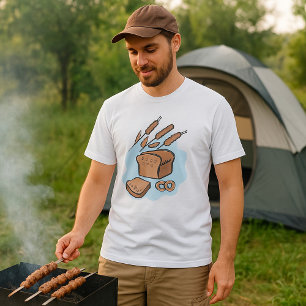 Camiseta Comida de fazendeiro Rustic Whole Bread