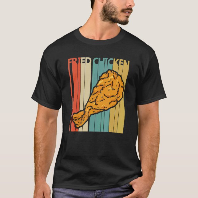 Camiseta Comida de frango frita (Frente)