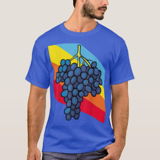 Camiseta Comida de Fruta azul vegetariana