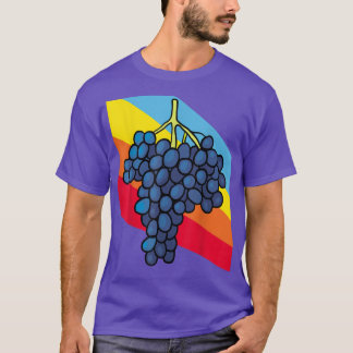 Camiseta Comida de Fruta azul vegetariana