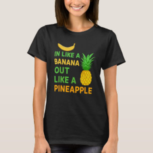 Camiseta Comida de Fruta de abacaxi de banana