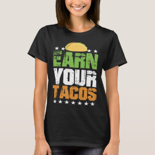 Camiseta Comida De Ganho Mexicano Seus Tacos Flirt Cute