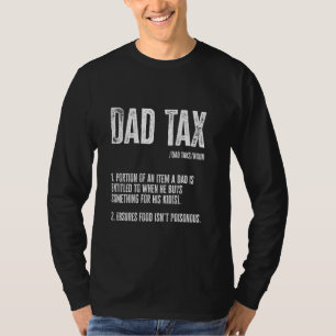 Camiseta Comida de Imposto de pai não envenenada Definição 