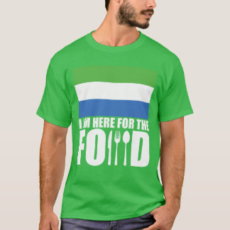 Camiseta Comida de lembrança de Serra Leoa viagem engraçada