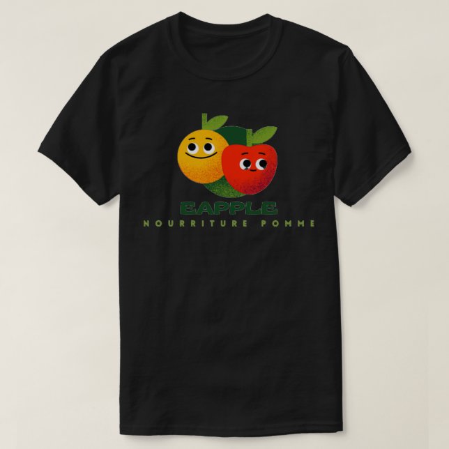 Camiseta comida de maçã Classic TSirt (Frente do Design)