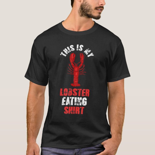 Camiseta Comida De Marisco Esta É A Minha Comida De Lagosta (Frente)
