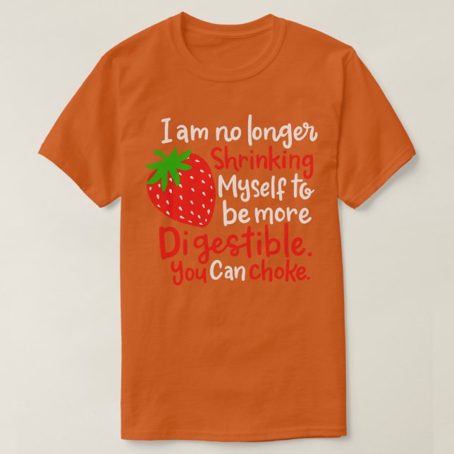 Camiseta Comida de morango de jardinagem nº 2 (Frente do Design)
