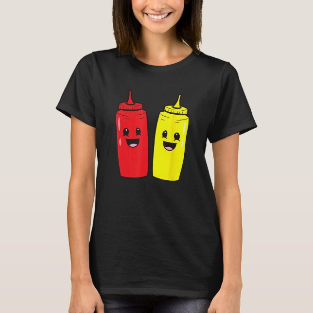 Camiseta Comida De Mostarda E Ketchup Ketchup Ketchup E Mus (Frente)
