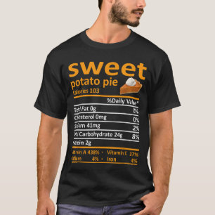 Camiseta Comida De Nutrição De Batata Doce Engraçada