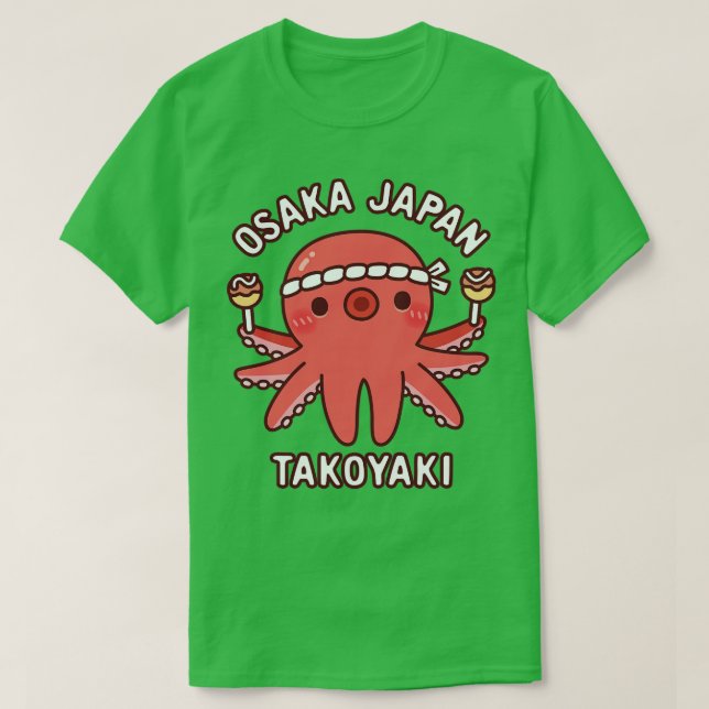 Camiseta Comida de Octopus Cujo Osaka Japão Takoyaki (Frente do Design)