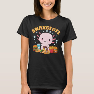 Camiseta Comida de Pastel Goth Snaxolotl Kawaii Axolotl Ama