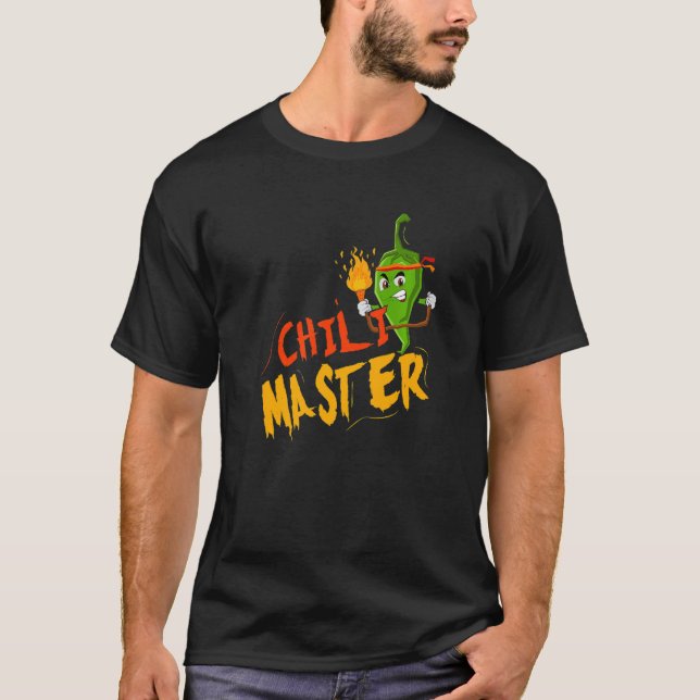 Camiseta Comida de Pepper Aromatizante de Picante de Chili  (Frente)