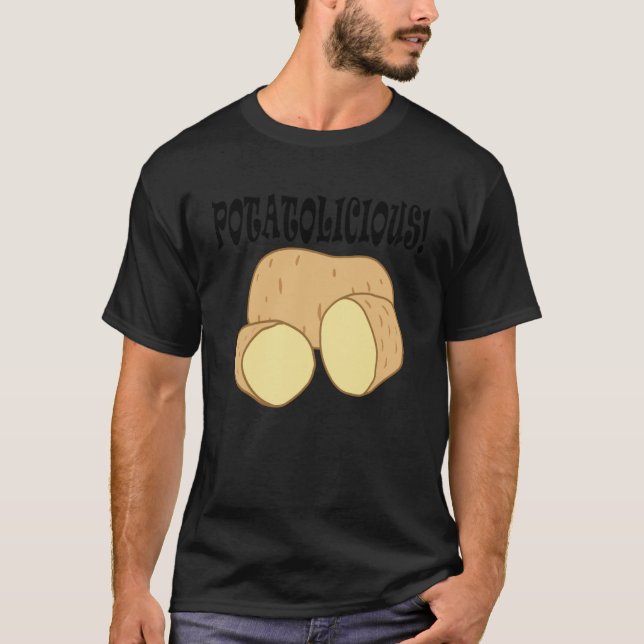 Camiseta Comida de Potatoa Chef Vegetal Potatolicioso (Frente)