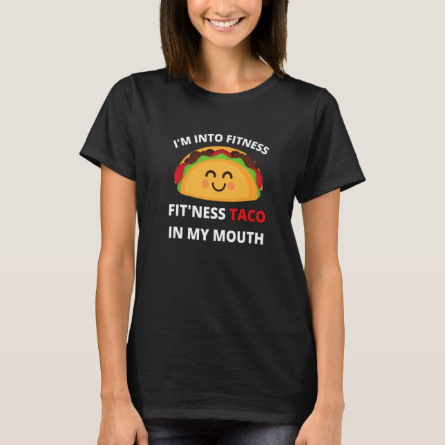 Camiseta Comida de preparação de ginástica de Malhação de a (Frente)