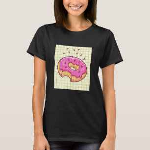 Camiseta Comida de Rosquinha de pinheiro de pinheiro rosado