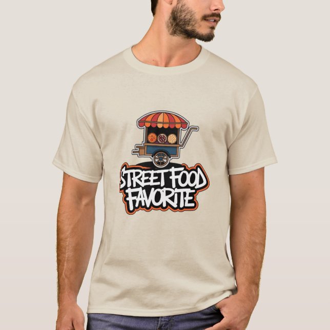 Camiseta Comida de rua favorita (Frente)