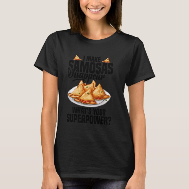 Camiseta Comida de Samosas Indian Foodie Samosa Maker Veget (Frente)