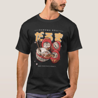 Camiseta Comida de Sopa Daruma Doll Ramen - Ramen