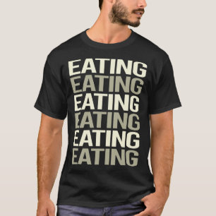 Camiseta Comida de Texto Branco