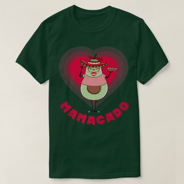Camiseta comida de vegan e amante de abacate ou guacamole o (Frente do Design)