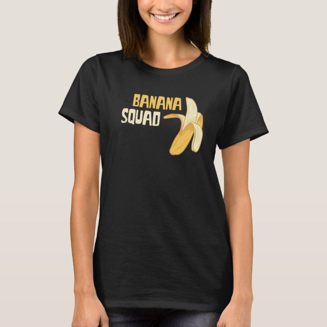 Camiseta Comida de vegetarianos na praça de Banana Fruta (Frente)