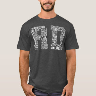 Camiseta COMIDA Dieticiana Registrada de Palavras RD