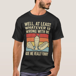 Camiseta Comida Divertida Retro Milkshake Pizza Cachorro Qu